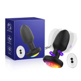 Package du plug anal lumineux vibrant noir-Le Royaume du plug