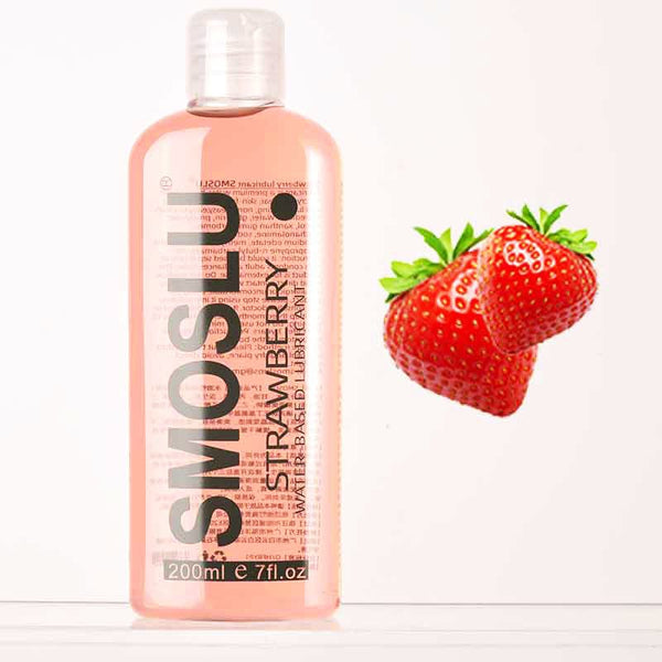 Lubrifiant anal à 100 % de silicone fruité fraise-Le Royaume Du Plug