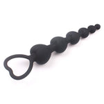 Perles anales silicone noir-Luckyprize