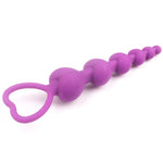 Perles anales silicone violet-Luckyprize