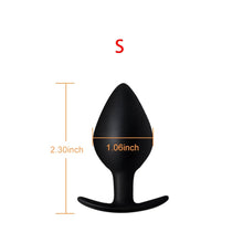 Plug anal en silicone noir taille L-Le Royaume Du Plug