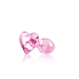 Plug anal en verre Lovely Pink forme 1-Le Royaume Du Plug