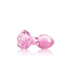 Plug anal en verre Lovely Pink forme 3-Le Royaume Du Plug