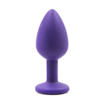 Plug anal silicone diamant violet-Le Royaume Du Plug