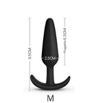 Plug anal silicone noir taille M-Le Royaume Du Plug