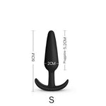 Plug anal silicone noir taille S-Le Royaume Du Plug