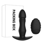 Plug anal vibrant en silicone noir avec boîte de rangement-Le Royaume Du Plug